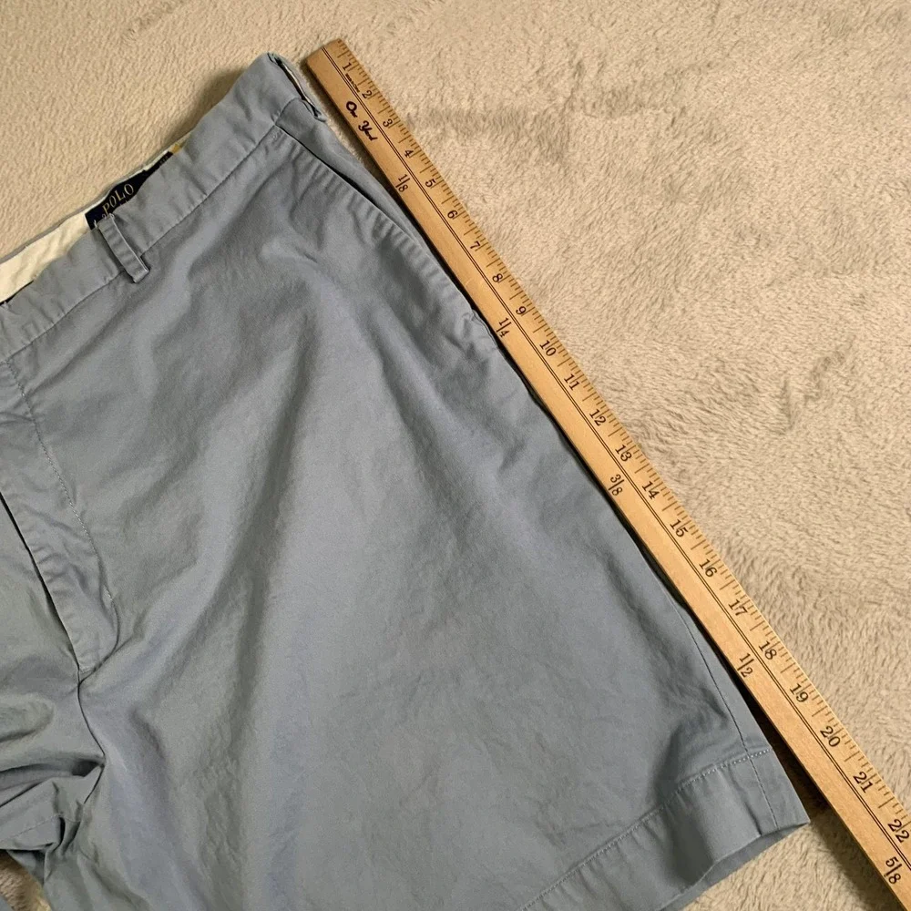Polo Ralph Lauren Shorts Mens 46 Big Blue‎ Stretch Classic Fit Chino Flat Front
